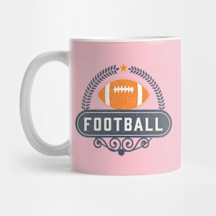 Football Lover's Decorative Football Logo Mug